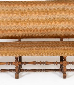 Monumental 18th Century Italian Walnut Sofa