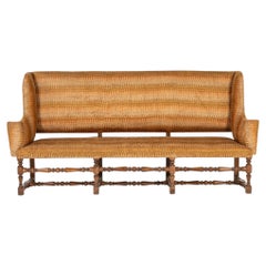 Monumental 18th Century Italian Walnut Sofa