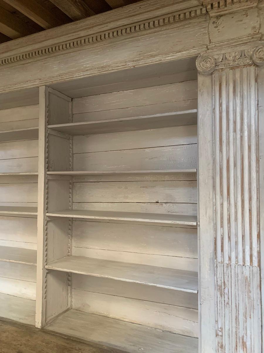 Monumental 18th Century Open Library Bookcase 4