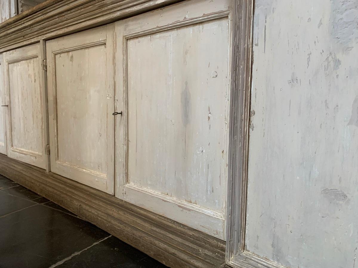 Italian Monumental 18th Century Open Library Bookcase
