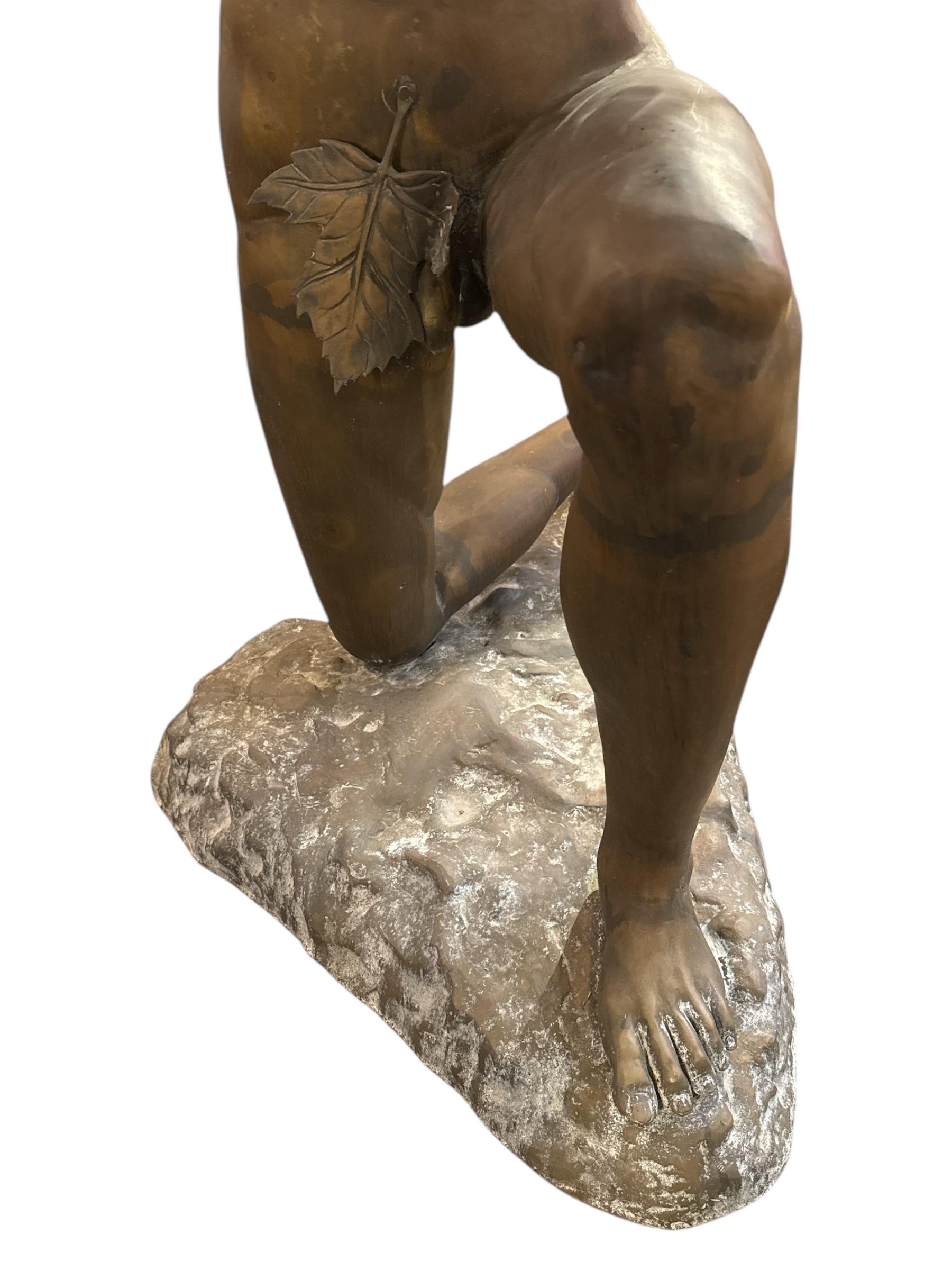 Bronzo Statua monumentale di Ercole in bronzo del 1950 per fontana d'acqua in vendita