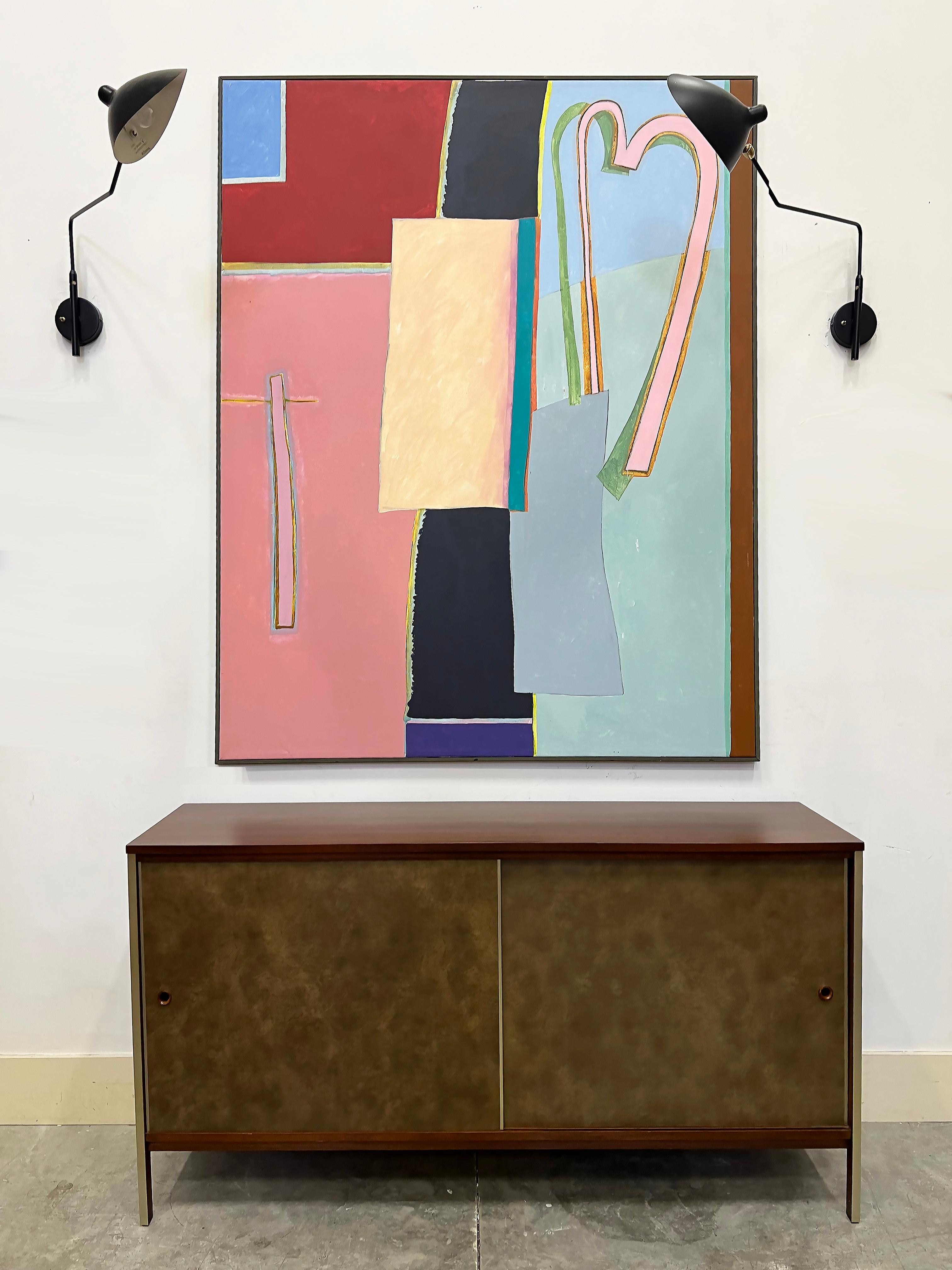 Monumental 1980s Abstract Painting by Harley Francis

Offered for sale is a monumental 1980s abstract painting by the American artist Harley Francis (1940s-2017). Francis has rapidly become a much sought-after artist since his death in 2017. The