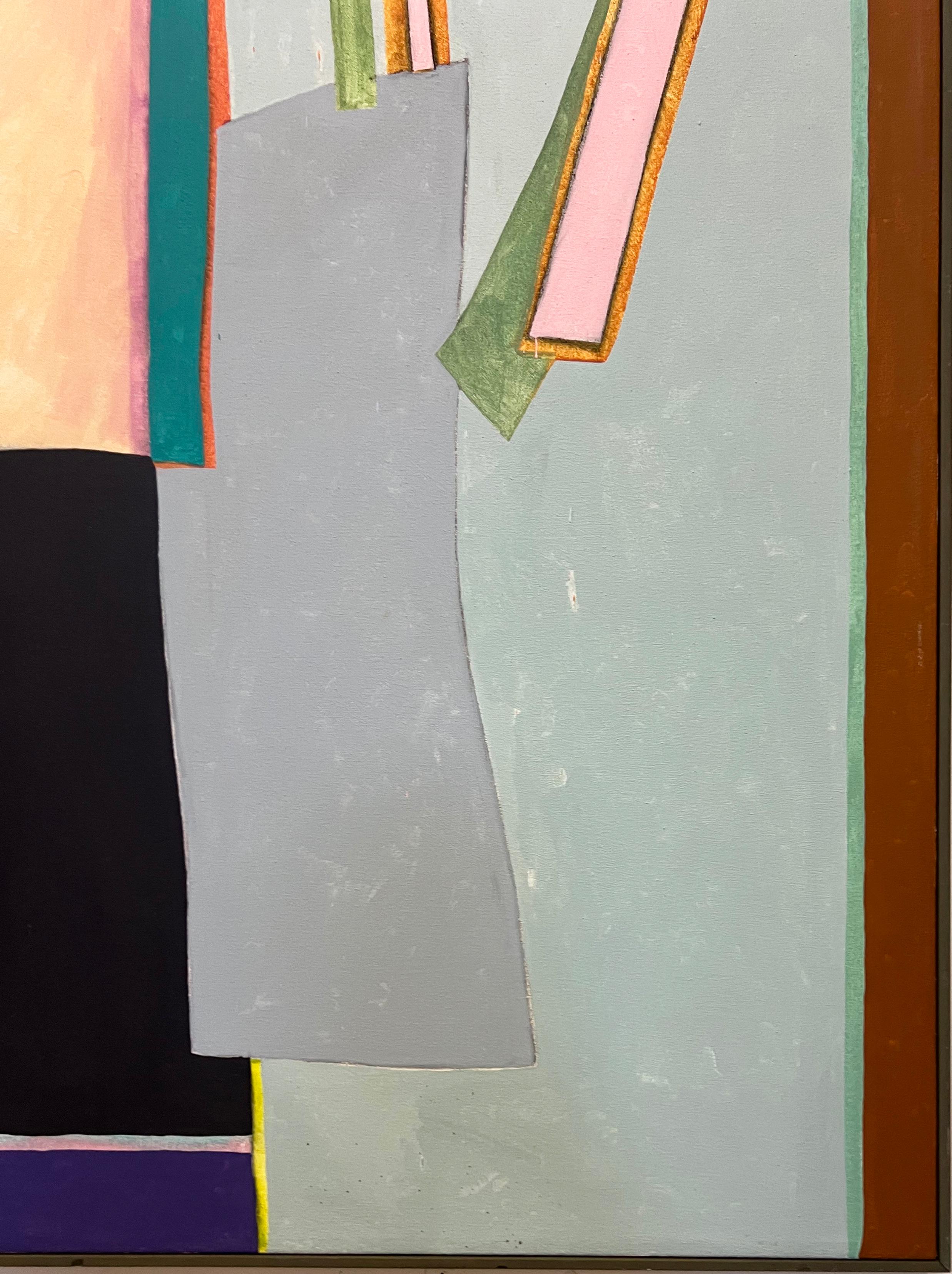 Monumentales abstraktes Gemälde aus den 1980er Jahren von Harley Francis im Zustand „Gut“ im Angebot in Miami, FL