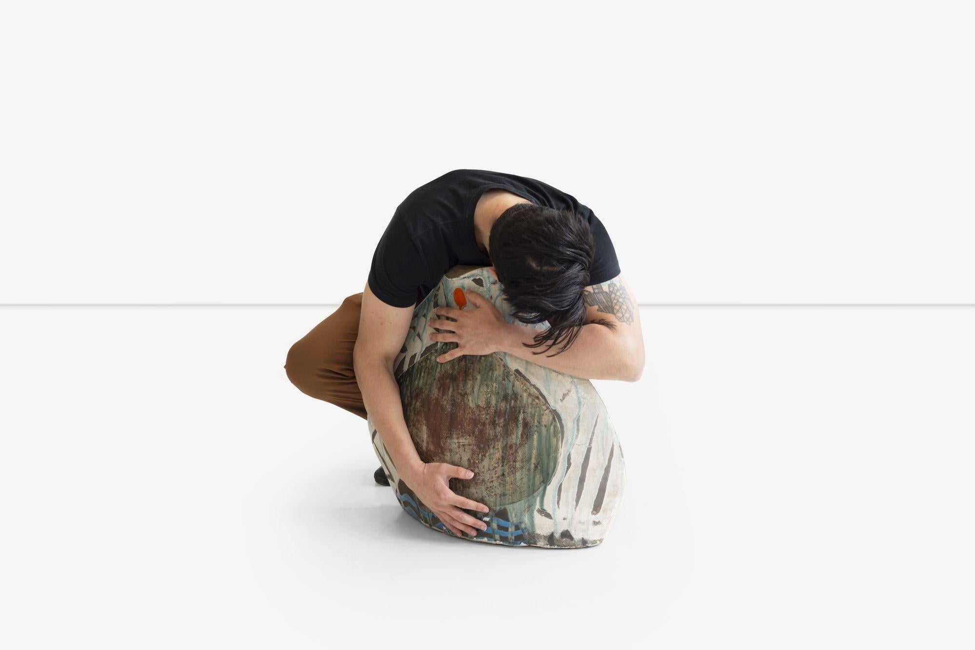 Vase monumental en céramique des années 1980 en vente 8