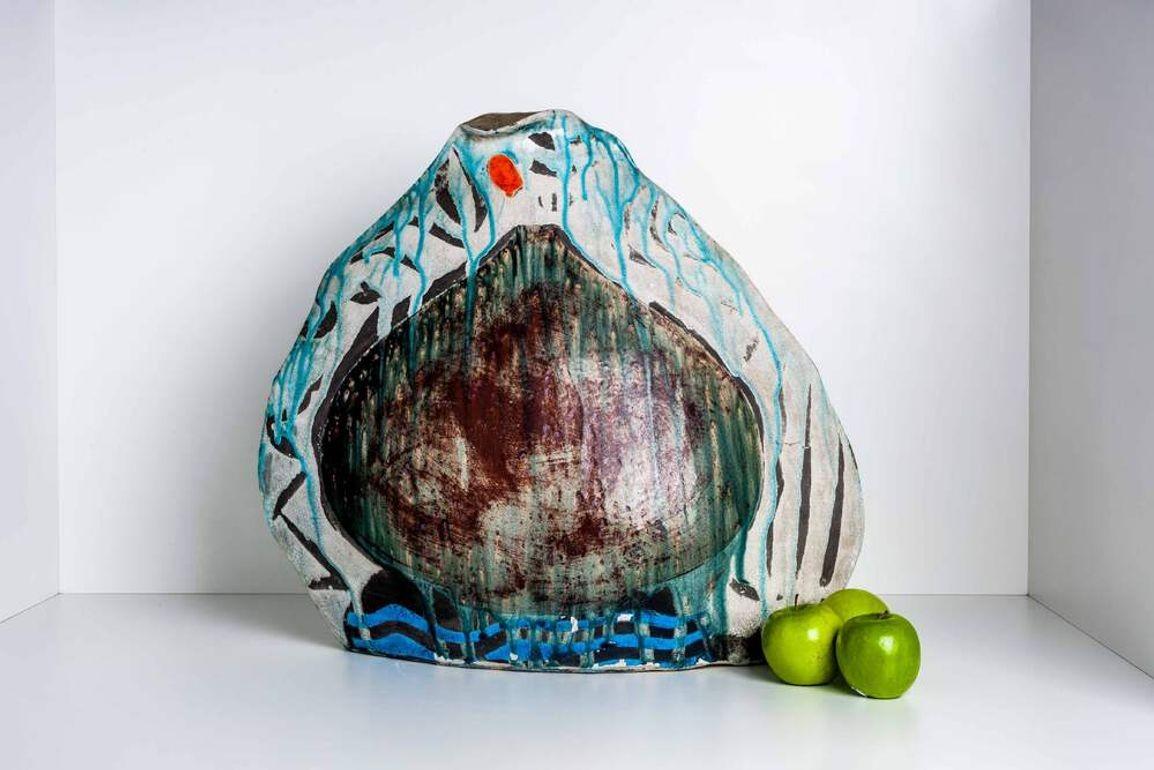Vase monumental en céramique des années 1980 en vente 10