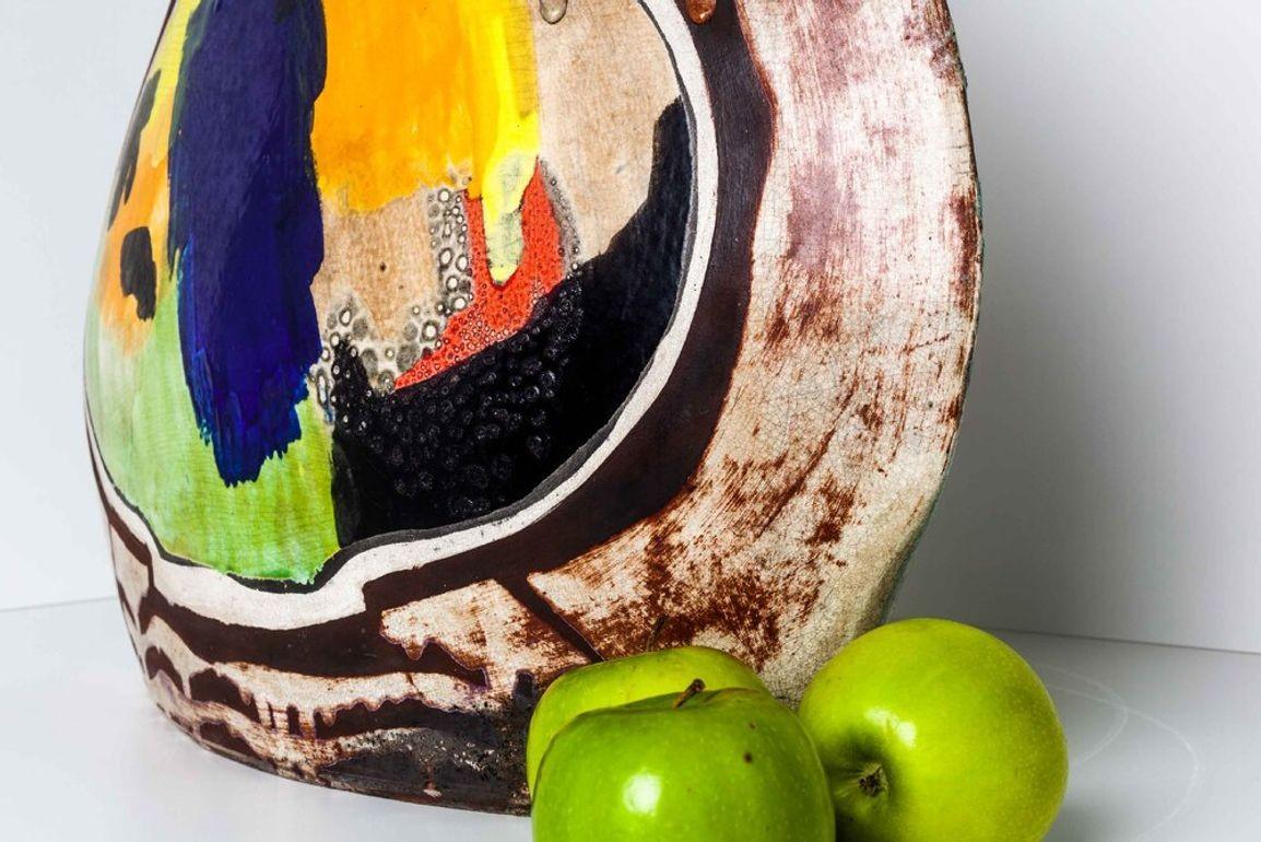 Fin du 20e siècle Vase monumental en céramique des années 1980 en vente