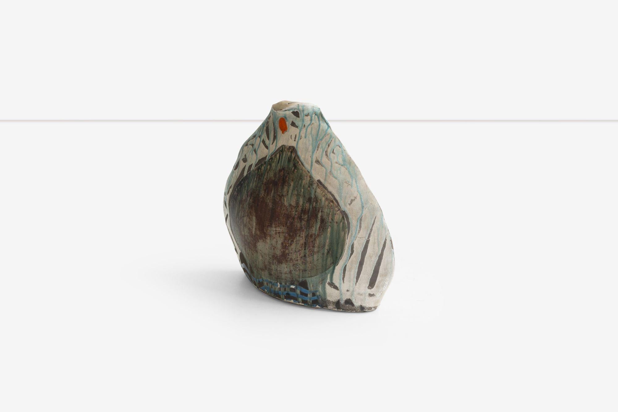 Vase monumental en céramique des années 1980 en vente 1
