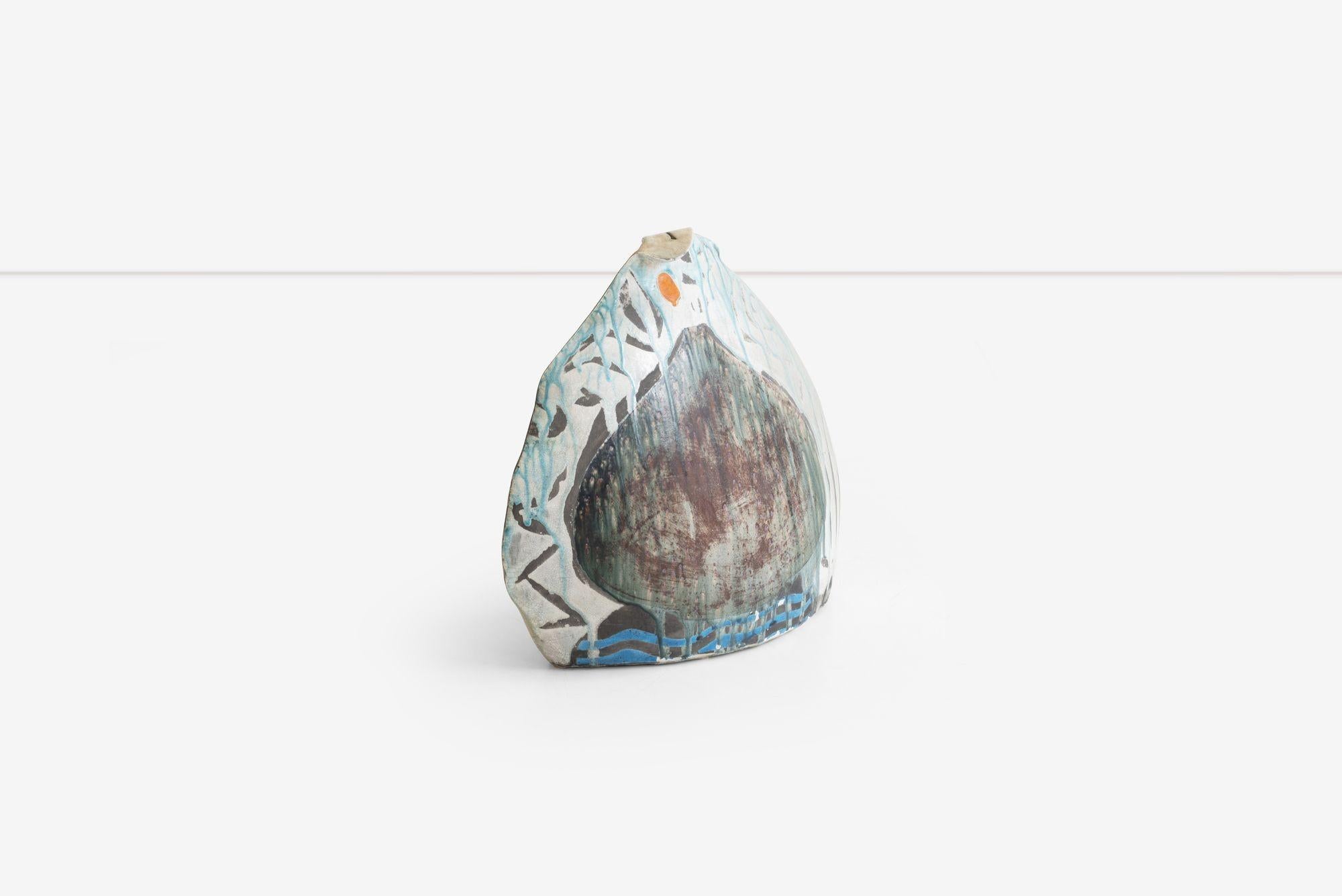 Vase monumental en céramique des années 1980 en vente 2