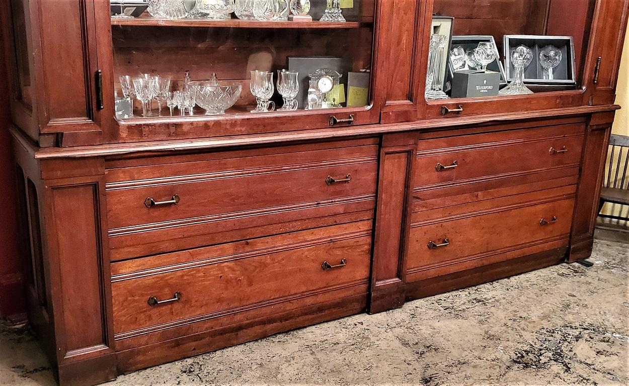 Late Victorian Monumental 19th Century Masonic Display Cabinet from South Dakota