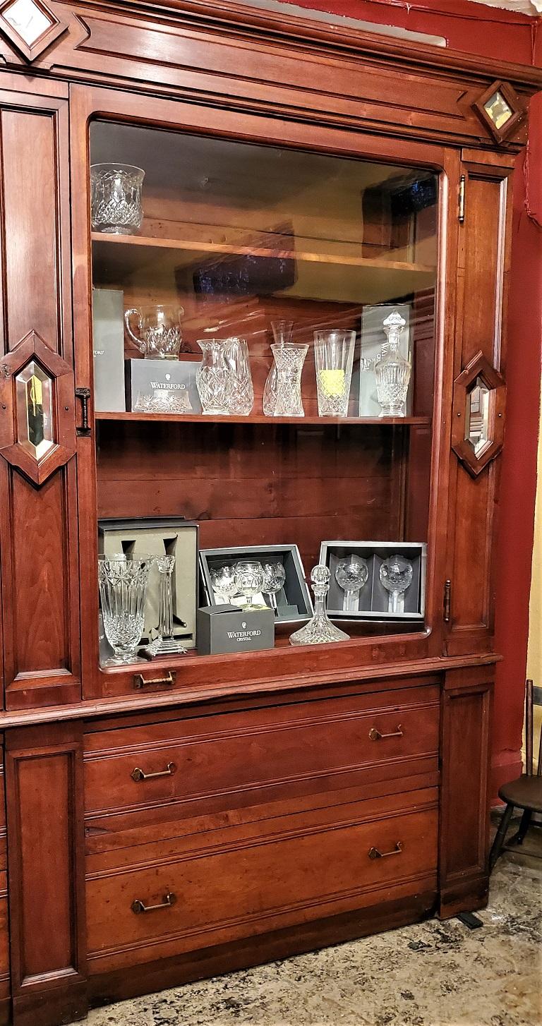Hand-Crafted Monumental 19th Century Masonic Display Cabinet from South Dakota