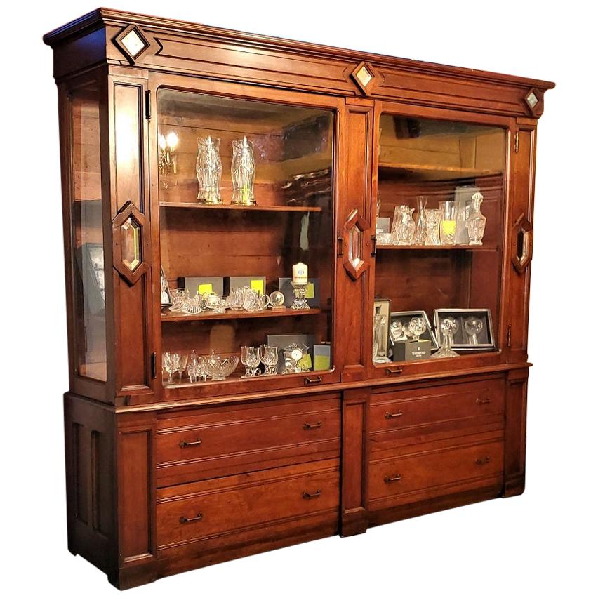 Monumental 19th Century Masonic Display Cabinet from South Dakota