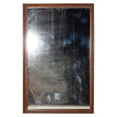 Monumental miroir français en acajou renardé du 19ème siècle