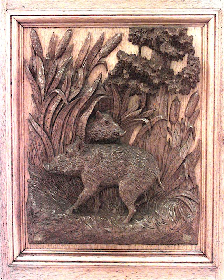 Armadietto rustico in Oak Oak e conchiglia in corno in vendita 4
