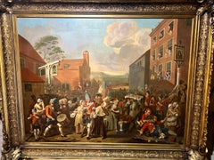 Monumental 19e siècle, « The March of the Guards to Finchley » d'après William Hogarth