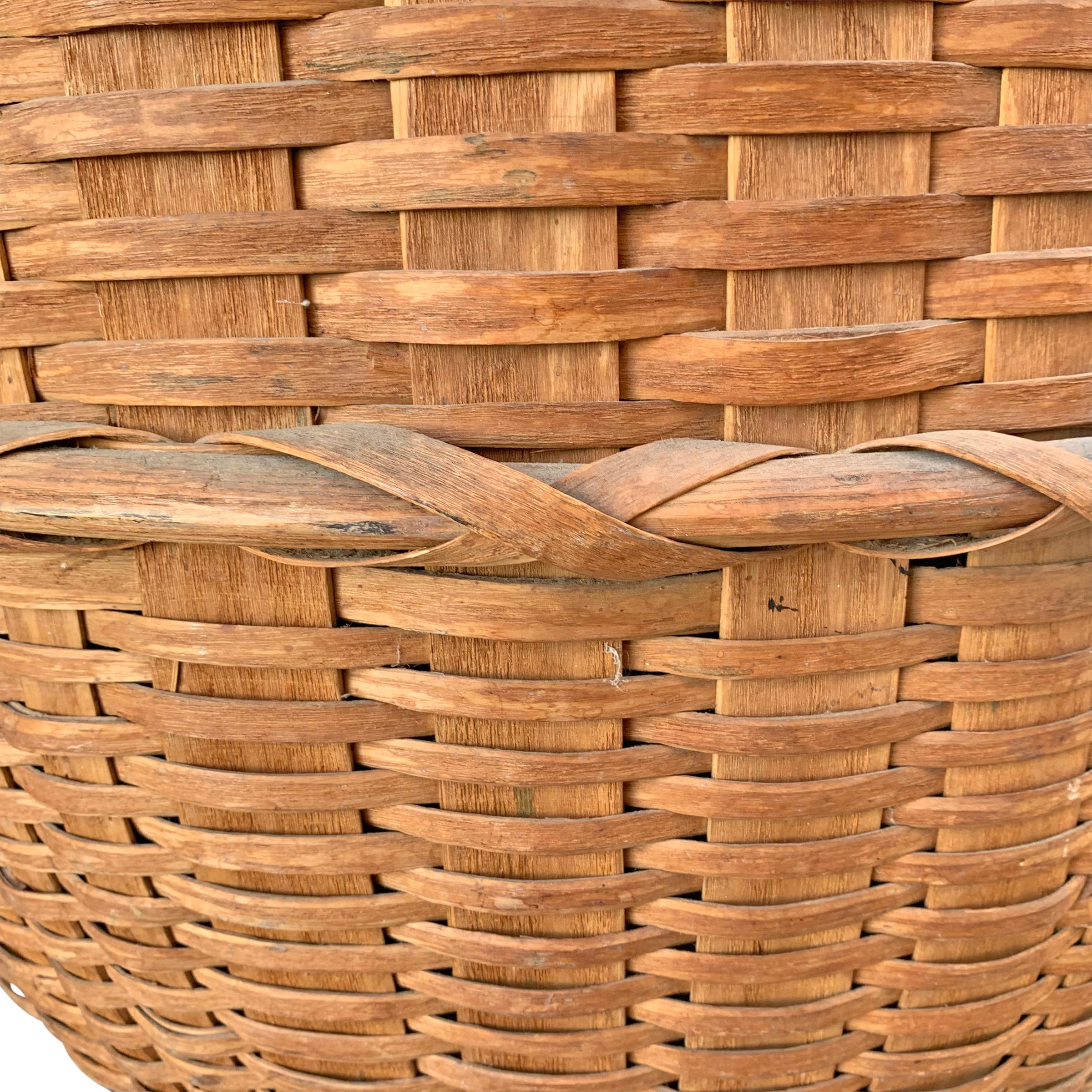 Monumental 19th Century American Feather Basket For Sale 2