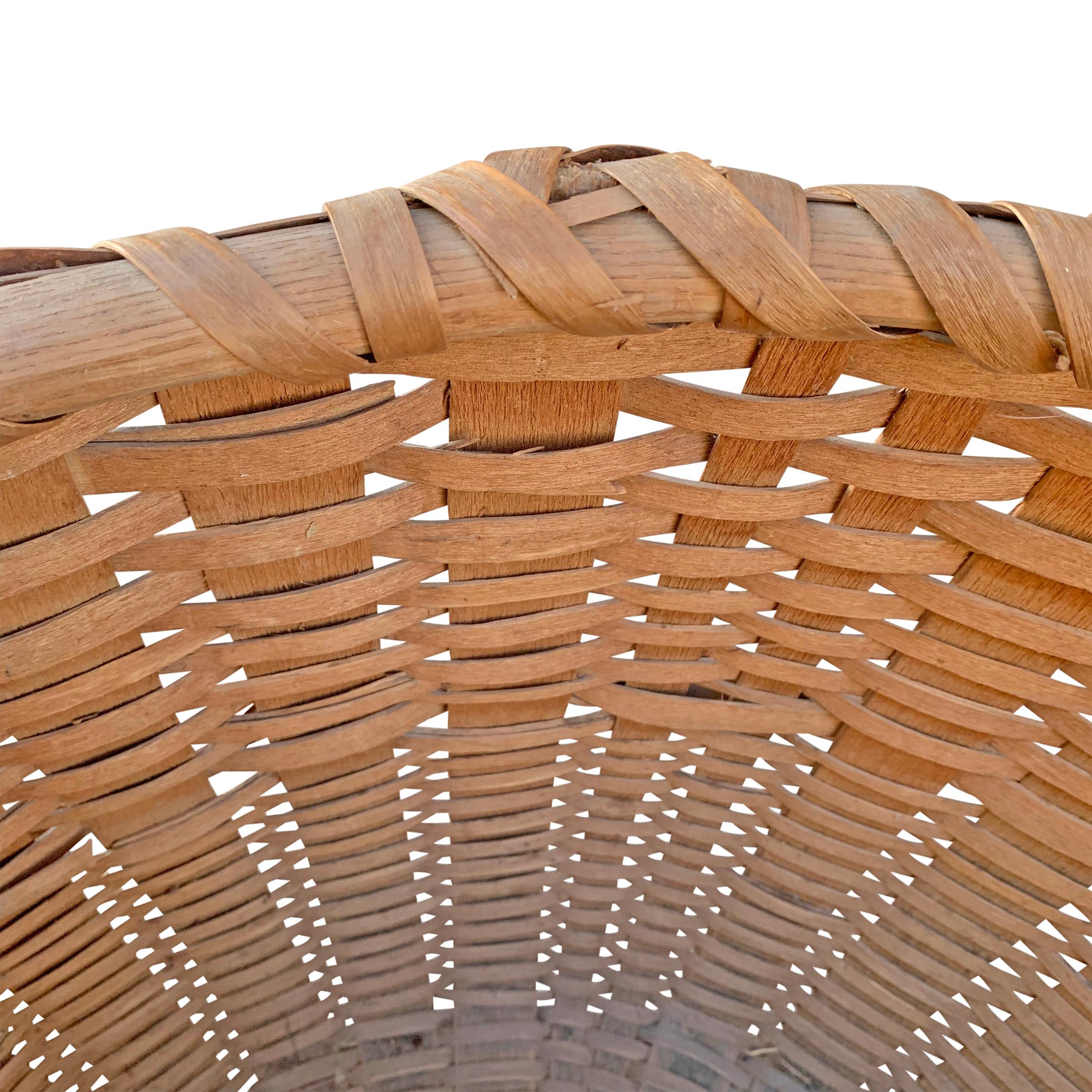 Monumental 19th Century American Feather Basket For Sale 3