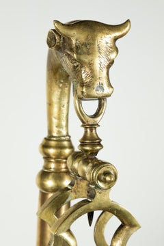 Monumental 19th Century Brass Portuguese Butcher Shop or Butcher's Balance Scale