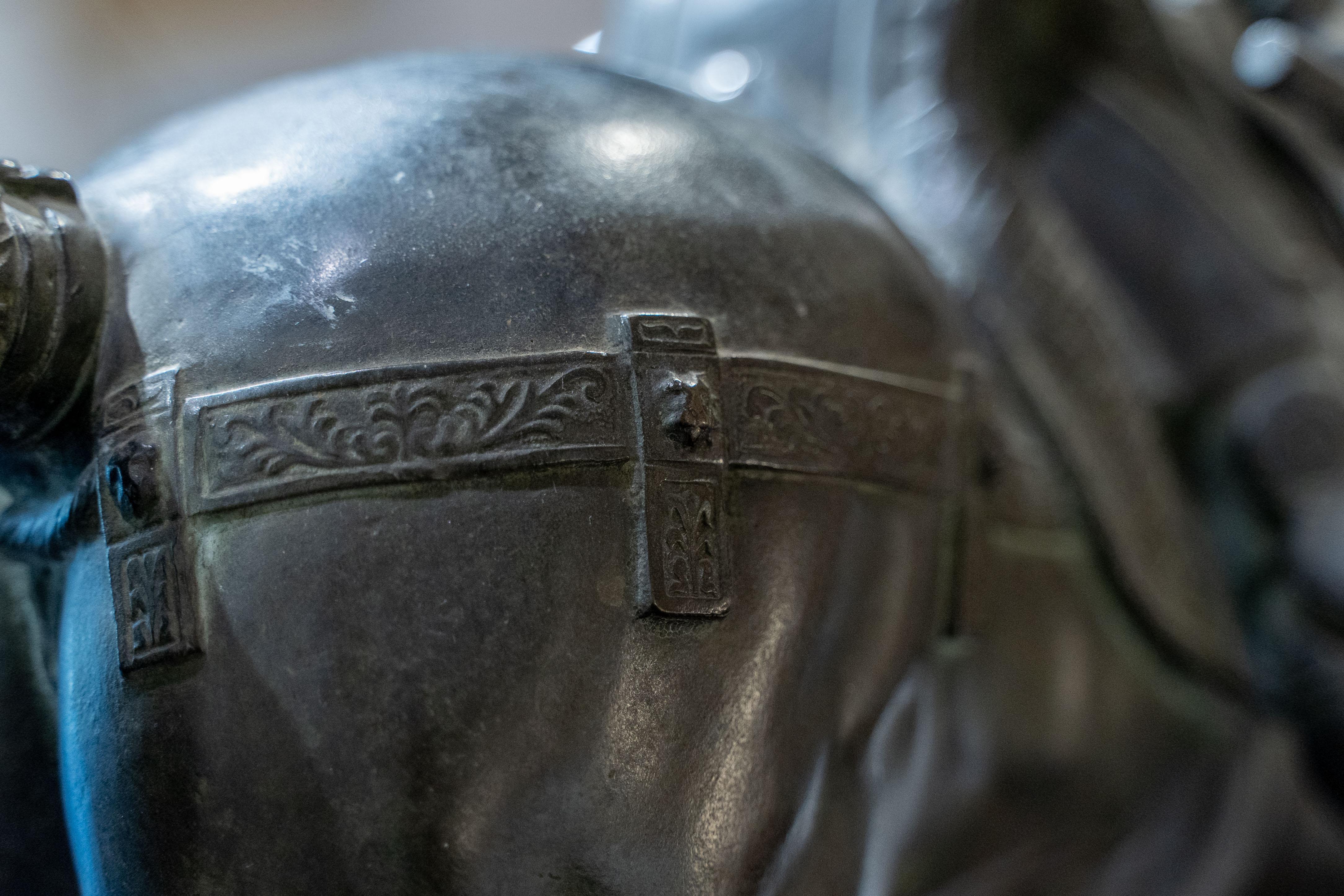 Monumental 19th Century Bronze Equestrian Statue of Bartolomeo Colleoni For Sale 5