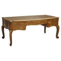 Monumental 19th Century Burr Walnut Desk