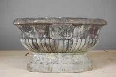 Monumental 19th Century Carved Marble Chateau Urn