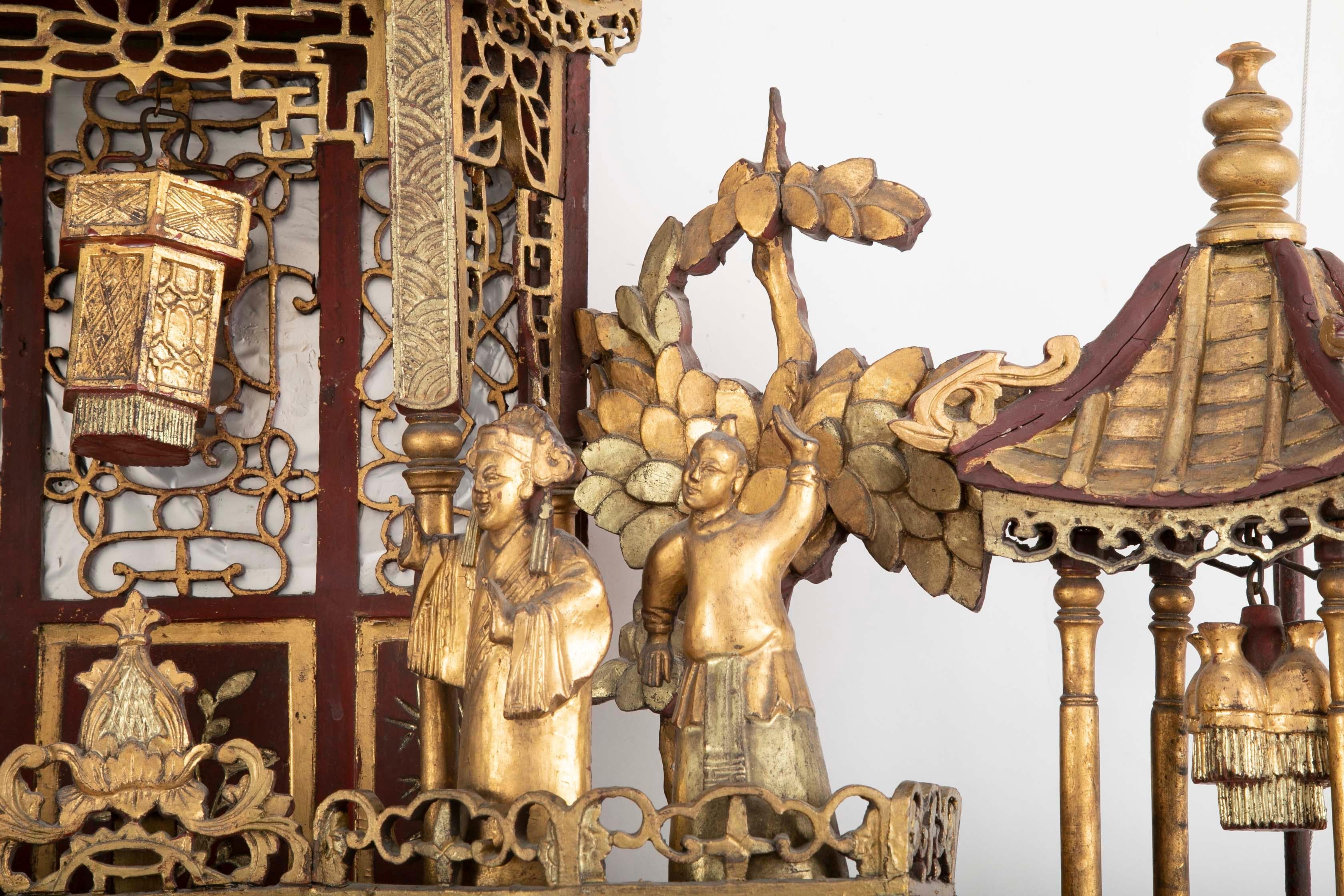 Monumental 19th Century Chinese Altar Piece 6