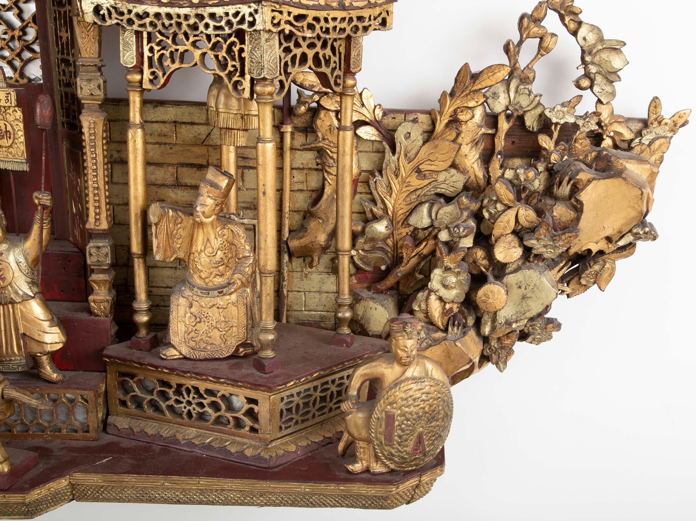 Monumental 19th Century Chinese Altar Piece 7