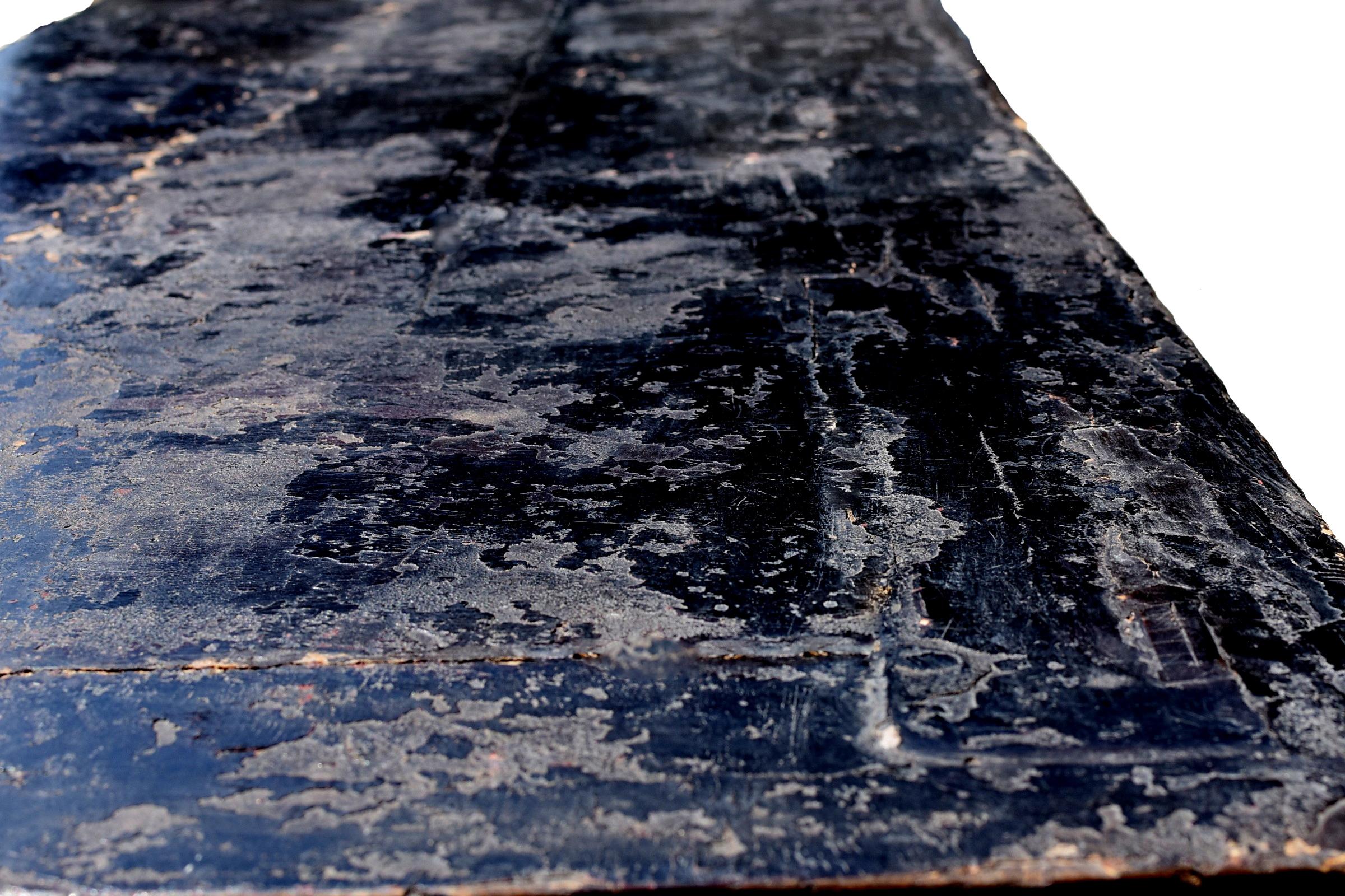 Monumentales chinesisches schwarzes Sideboard aus dem 19. Jahrhundert 9'8 Zoll  im Angebot 7