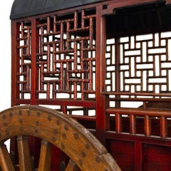 Monumental 19th Century Chinese Covered Ox Cart