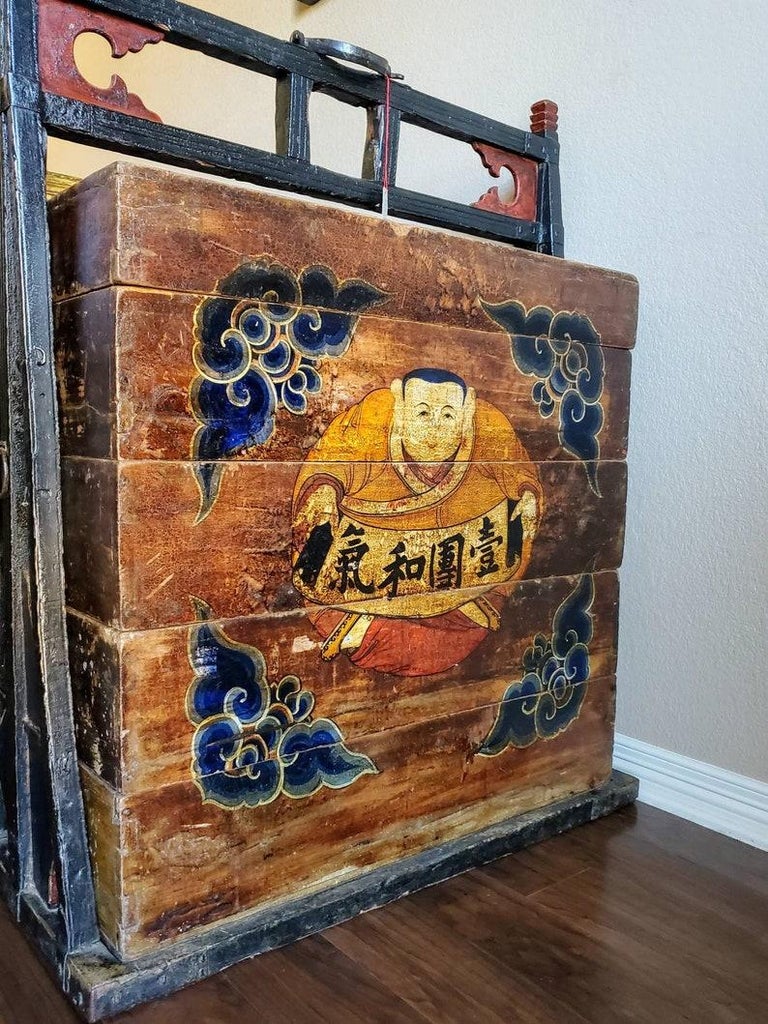 Monumental 19th Century Chinese Wedding Dowry Chest For Sale at 1stDibs