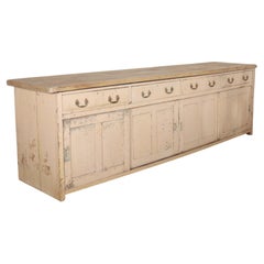Monumental 19th Century English Country House Dresser Base