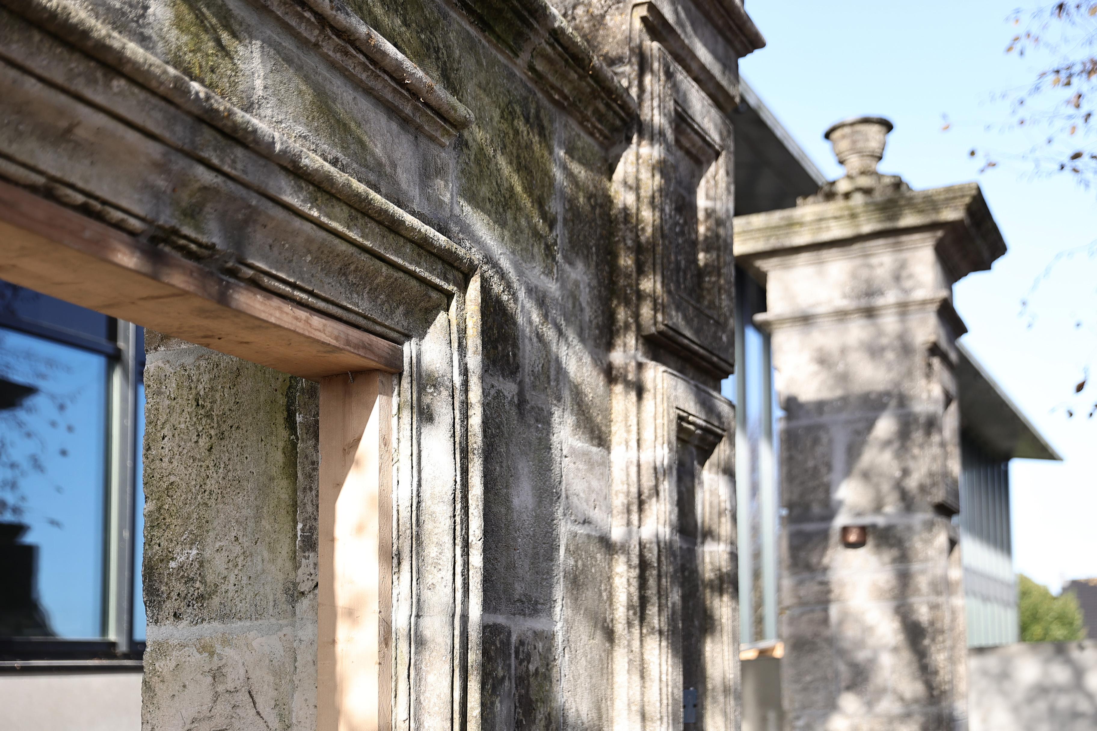 Antique Stone Pillar Gate 9
