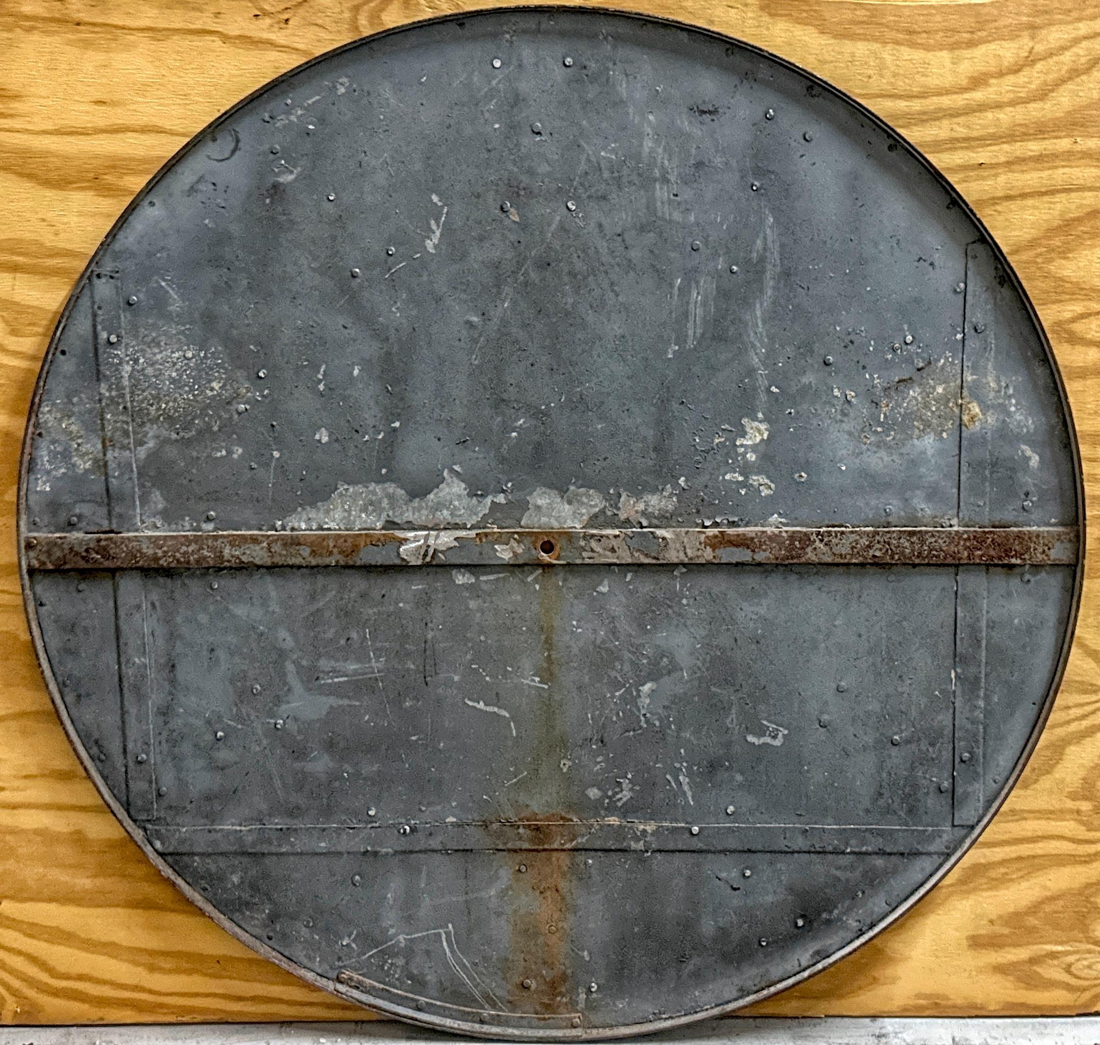 Monumental 19th Century European Industrial Clock Face with Roman Numerals, 48