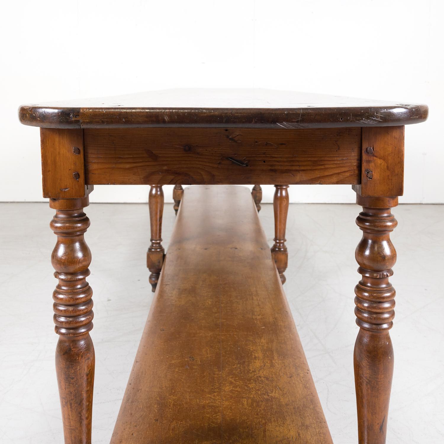 Monumental 19th Century French Louis Philippe Period Draper Table 11