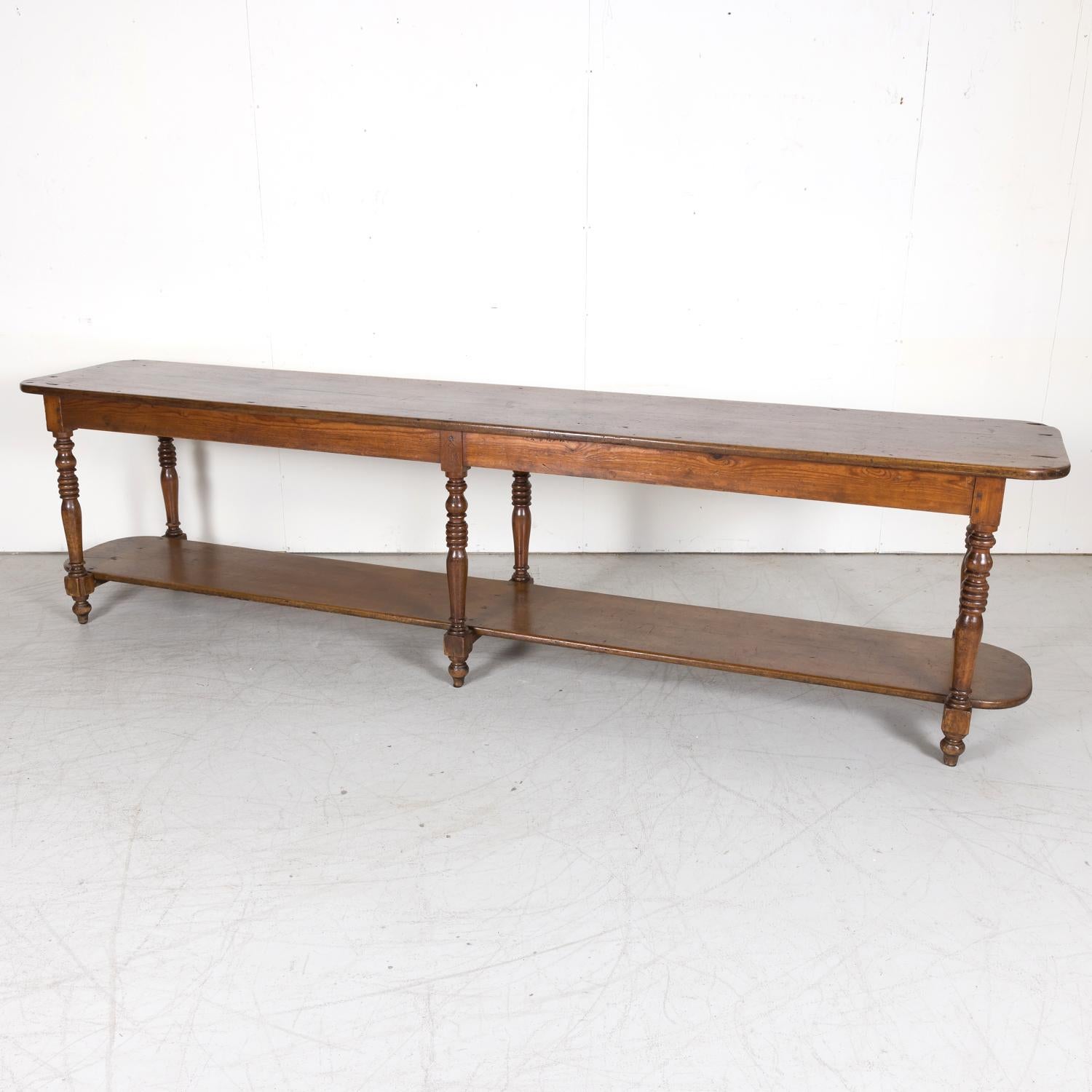 Mid-19th Century Monumental 19th Century French Louis Philippe Period Draper Table