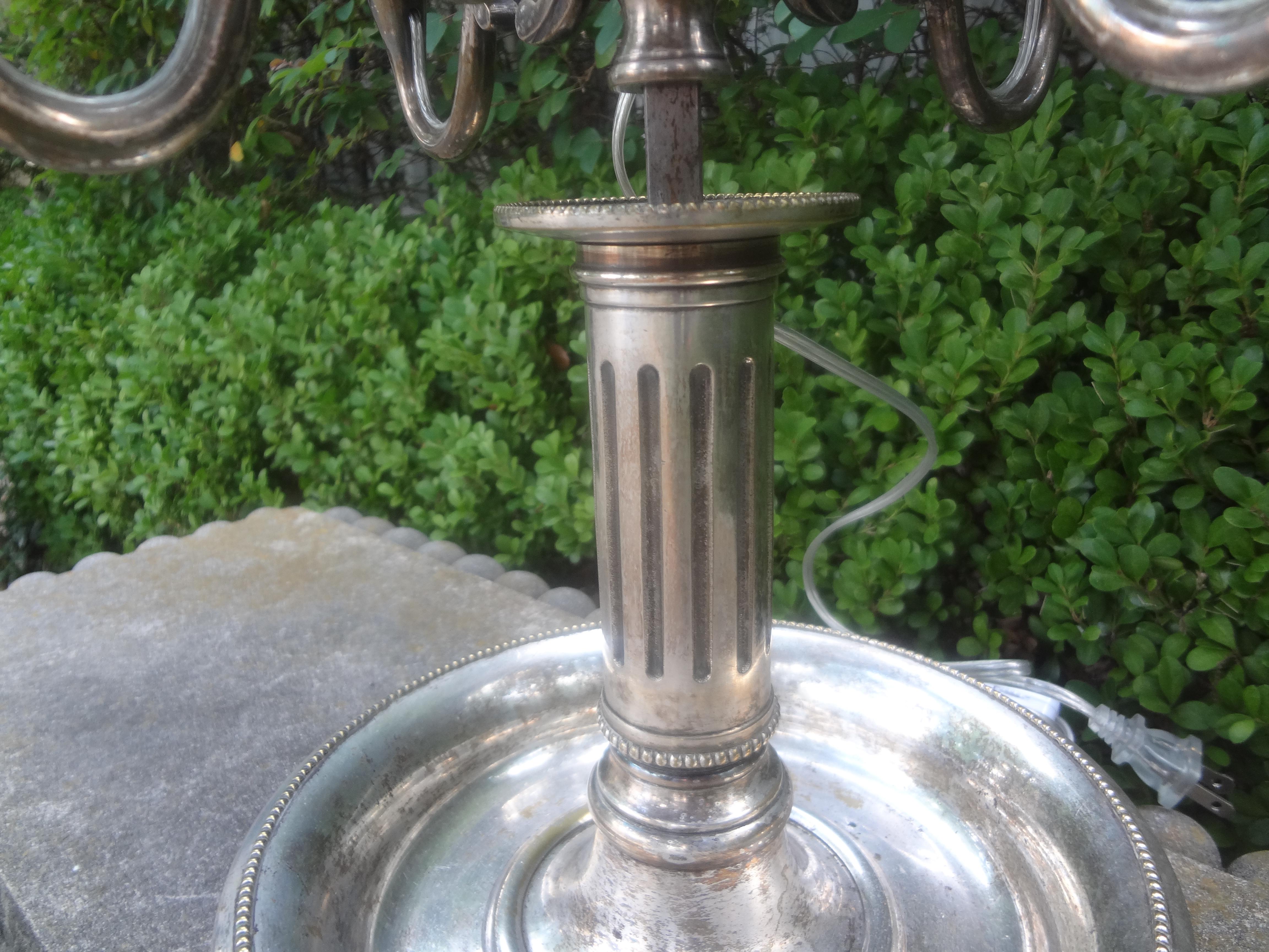 Bronze Monumental 19th Century French Louis XVI Style Bouillotte Lamp For Sale