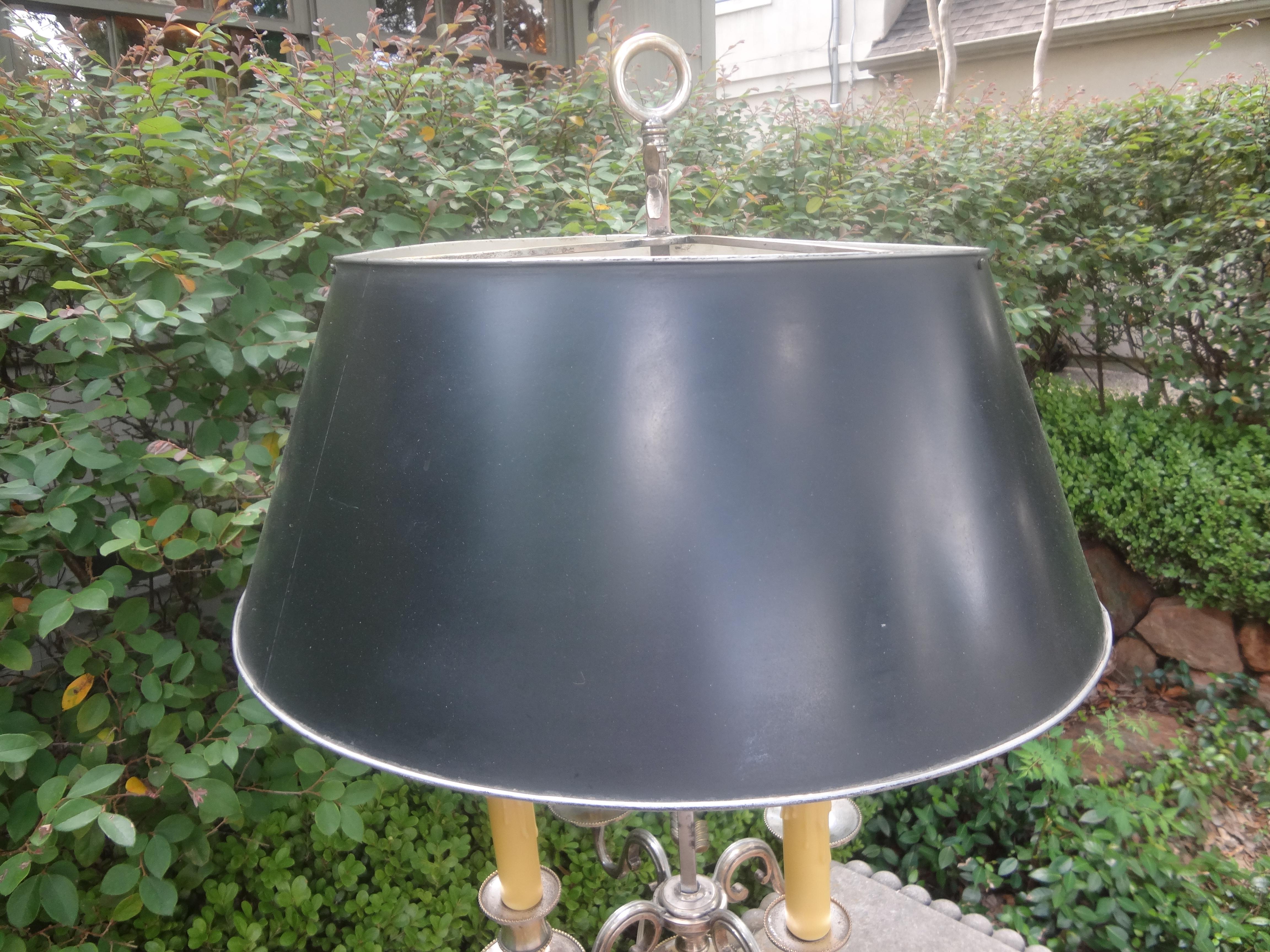 Monumental 19th Century French Louis XVI Style Bouillotte Lamp For Sale 3