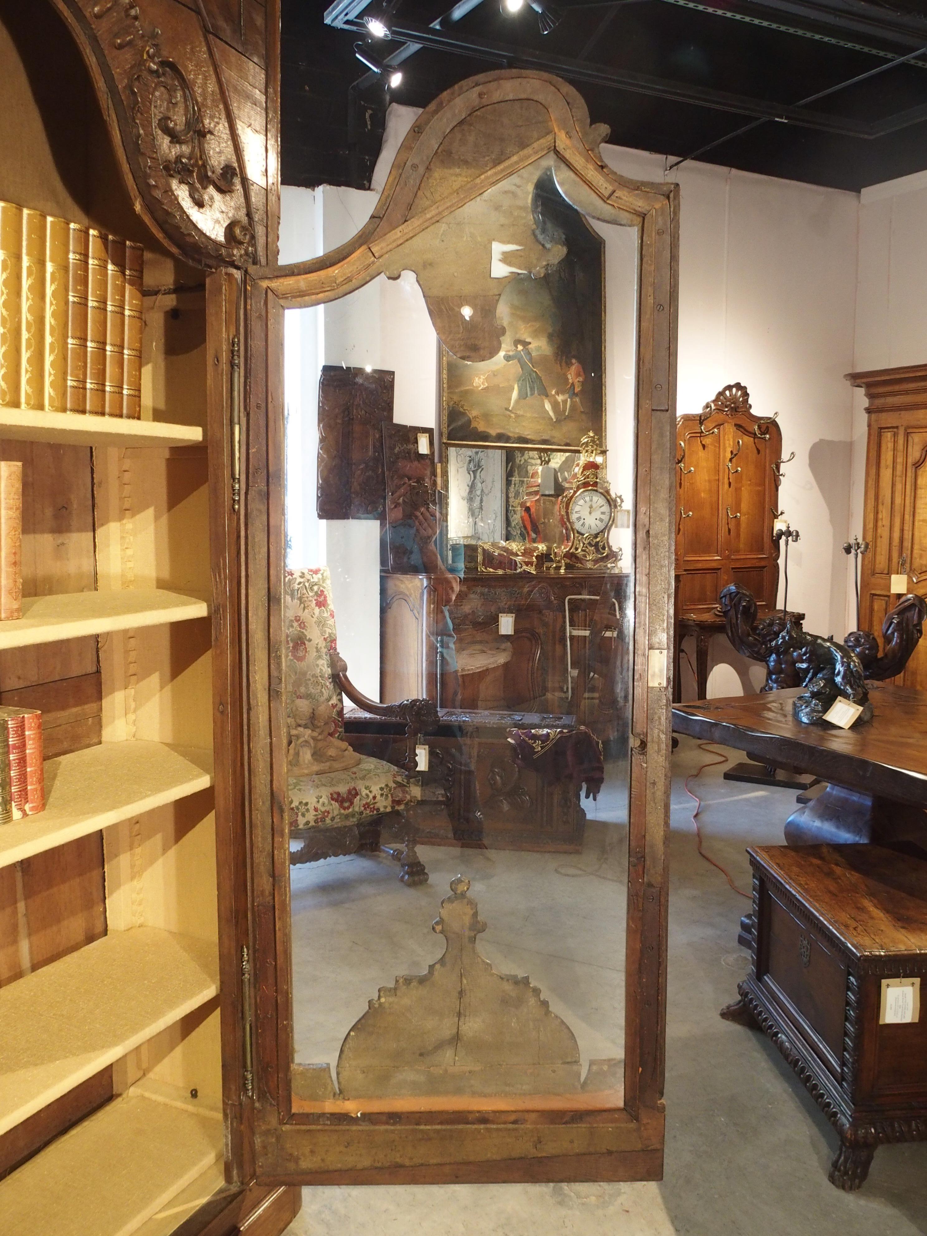 Monumental 19th Century French Oak Bibliotheque-Vitrine “Rocaille” 11