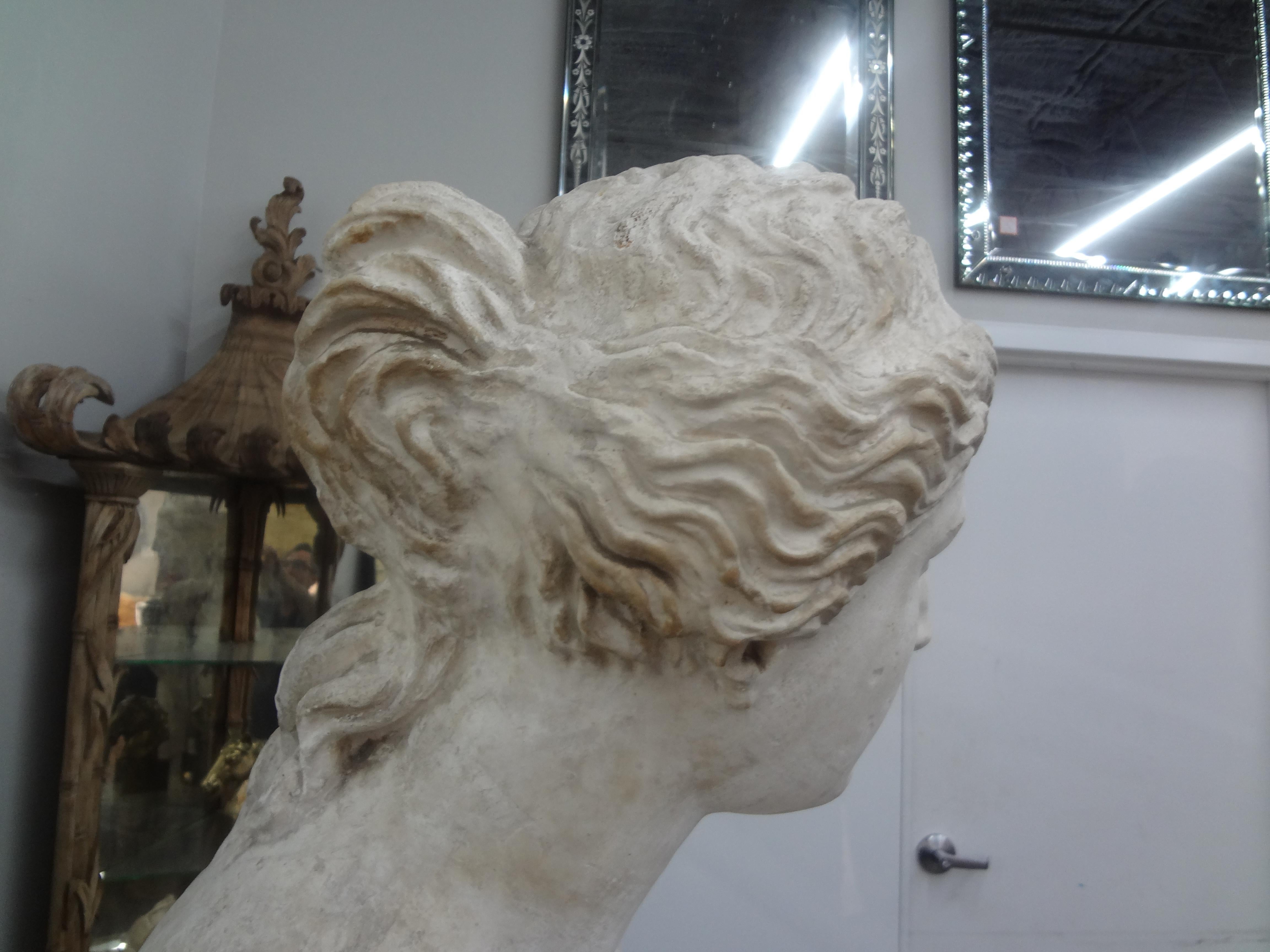 Monumental 19th Century French Plaster Torso of Venus For Sale 6