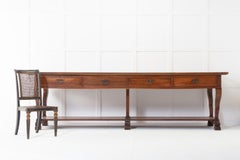 Monumental 19th Century French Walnut Drapers Table