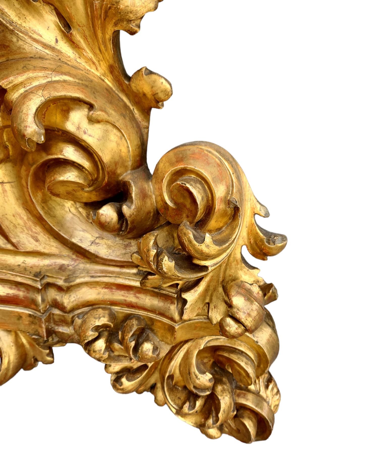 Cadre monumental en bois doré du 19e siècle Bon état - En vente à Los Angeles, CA