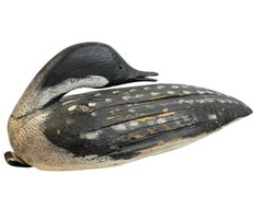 Monumental 19th Century Hand Painted Duck Decoy Antique Austria Decoration Item