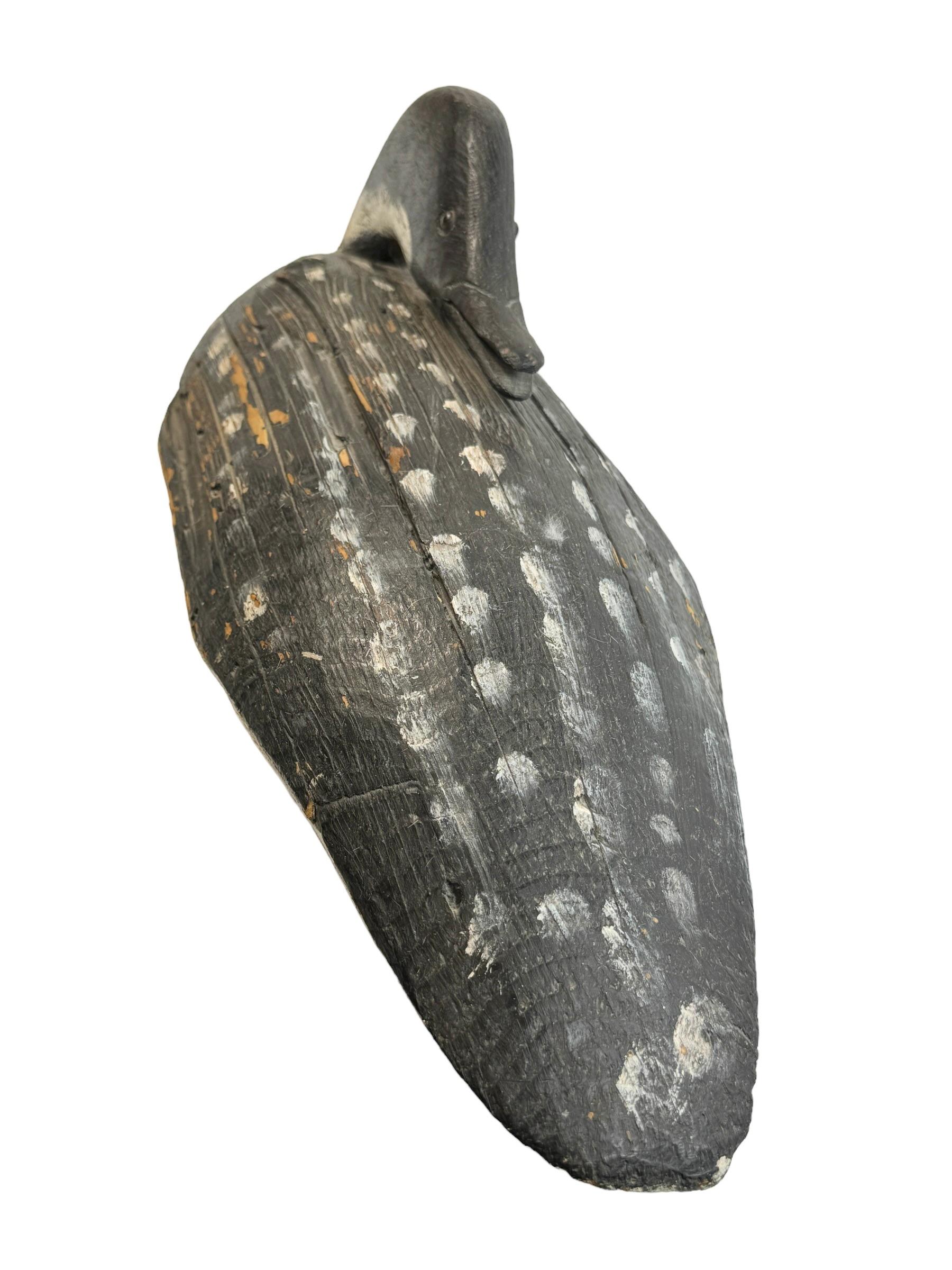 Monumental Señuelo de pato pintado a mano del siglo XIX Antiguo artículo de decoración de Austria Hecho a mano en venta