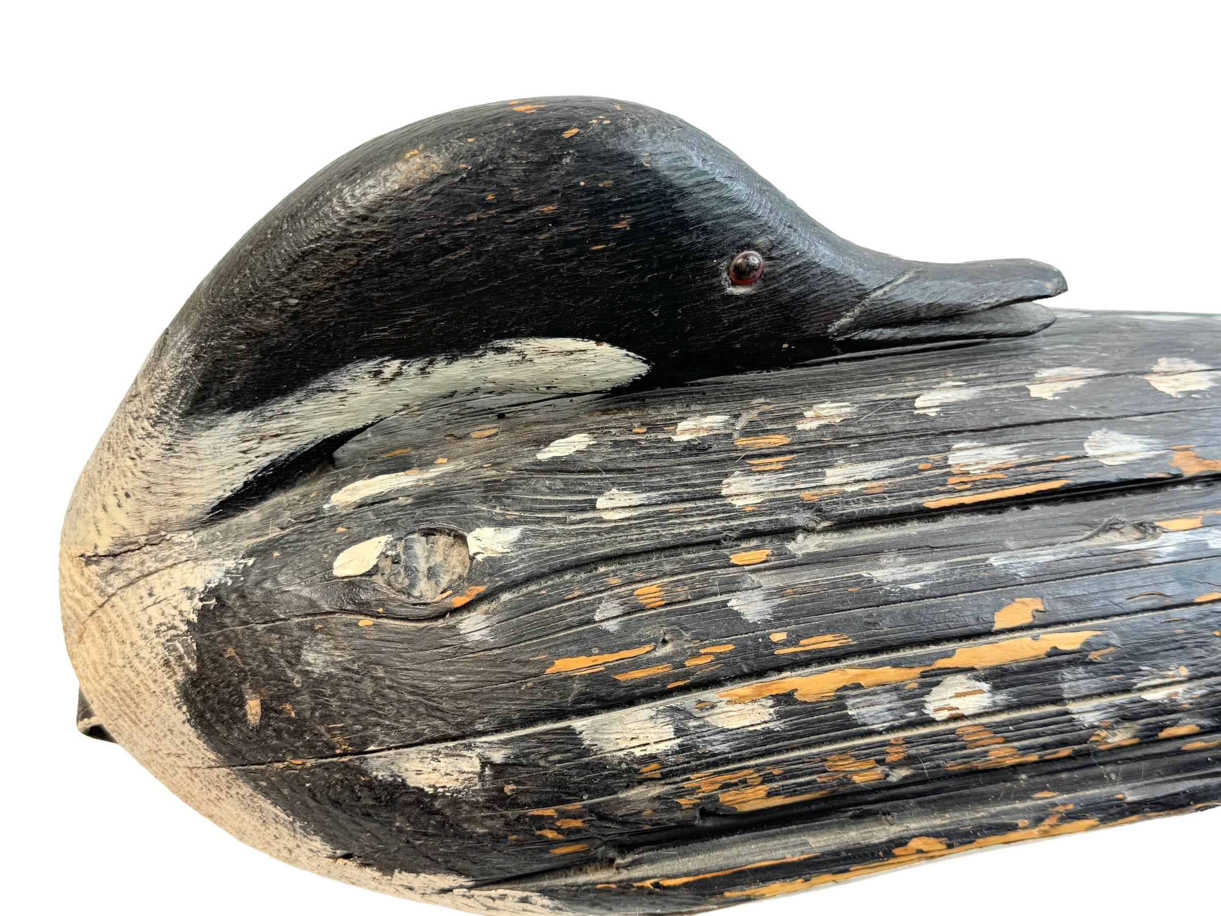 Monumental Señuelo de pato pintado a mano del siglo XIX Antiguo artículo de decoración de Austria en venta 1