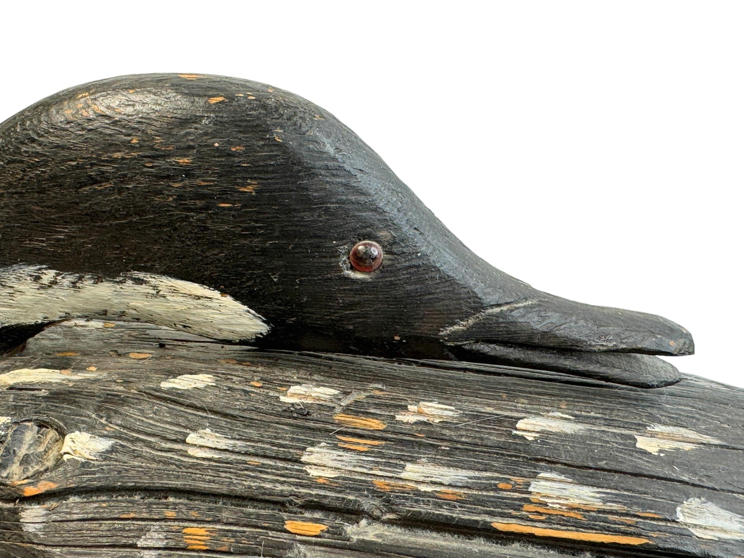 Monumental Señuelo de pato pintado a mano del siglo XIX Antiguo artículo de decoración de Austria en venta 2