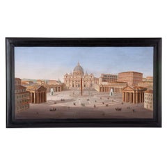 Monumental 19th Century Italian Micromosaic of the Vatican