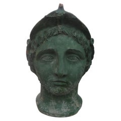 Monumental 19th Century Italian Patinated Terracotta Bust