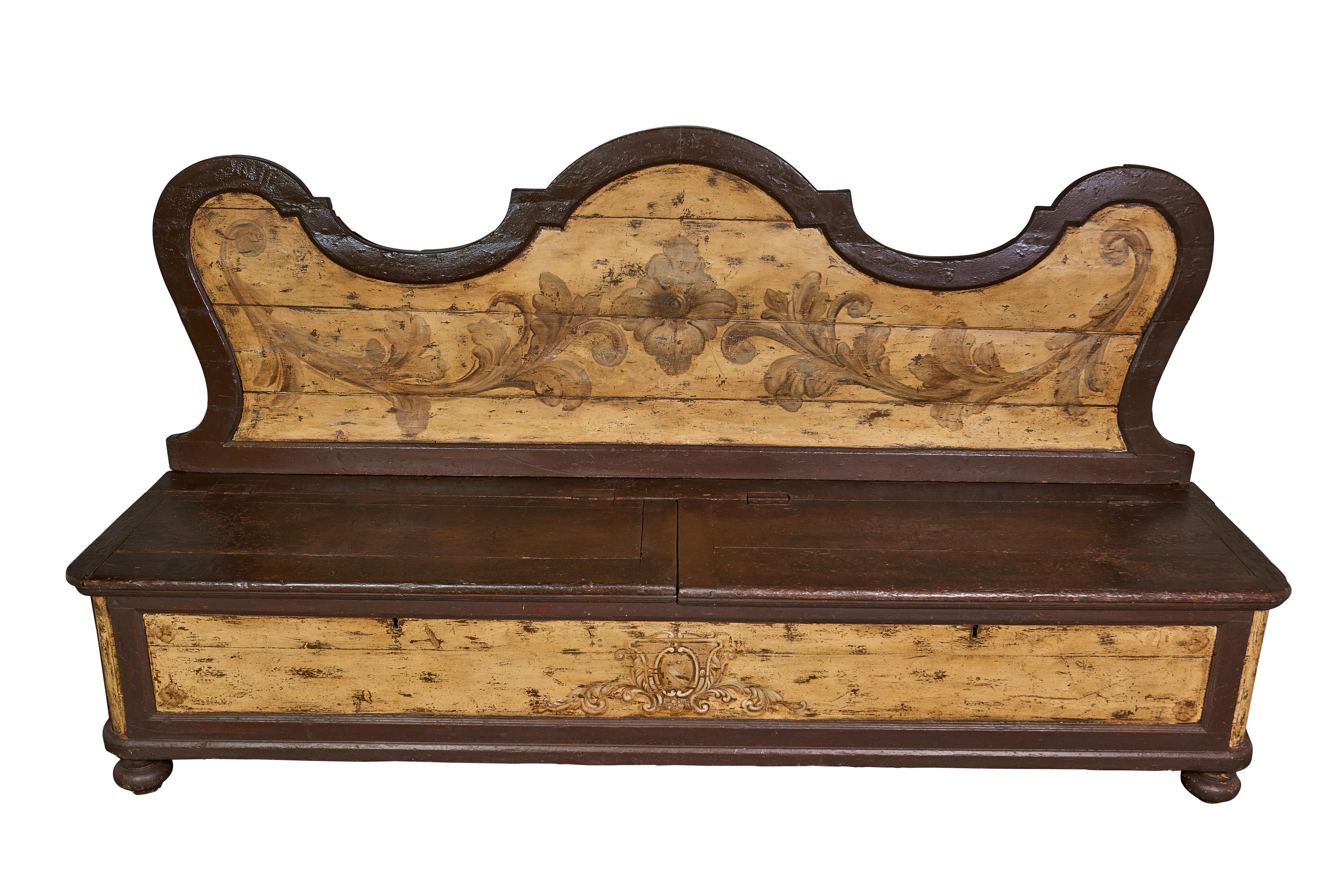 This beautiful hand painted wood bench was made in Italy in the 19th century.

Since Schumacher was founded in 1889, our family-owned company has been synonymous with style, taste, and innovation. A passion for luxury and an unwavering commitment