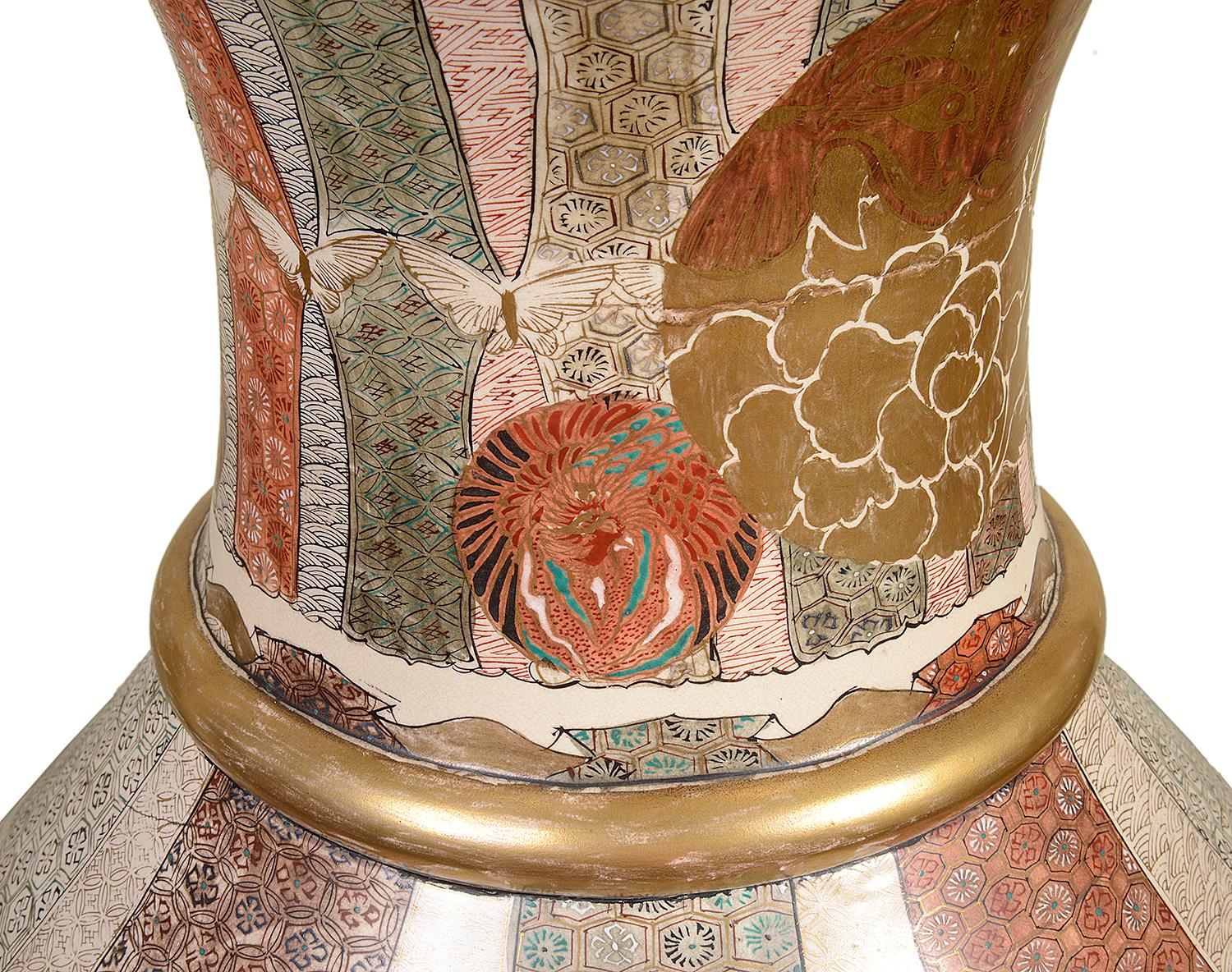 Monumental 19th Century Satsuma Vase 56