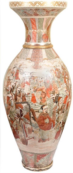 Monumental 19th Century Satsuma Vase
