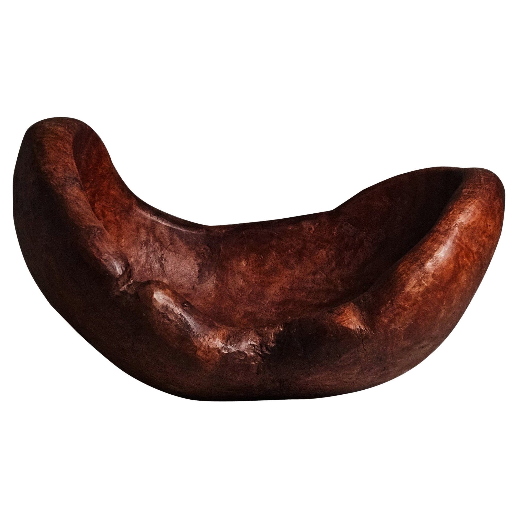 Monumental 19th century Swedish root bowl